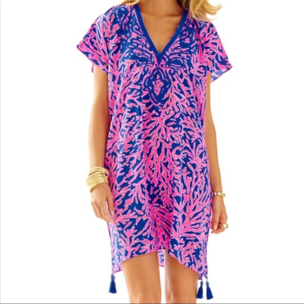 🌴Lilly Pulitzer “Did you Catch That” Caftan L/XL